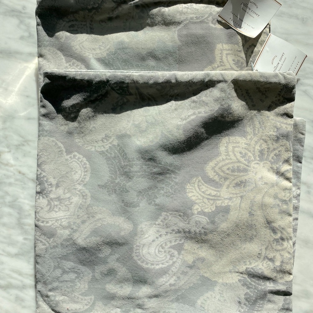 Rare willow pillow covers- Pottery Barn- set of 2